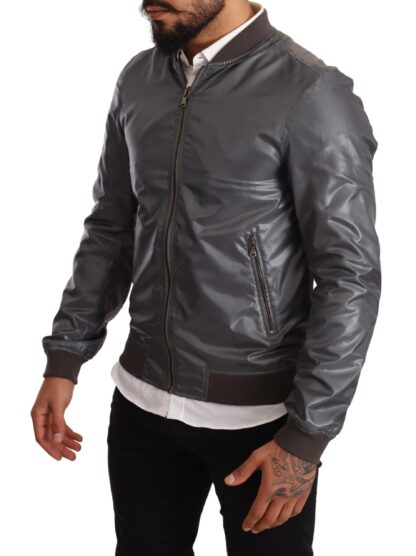 Dolce & Gabbana - Elegant Gray Bomber Jacket for Men