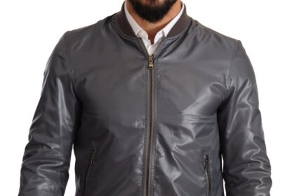 Dolce & Gabbana - Elegant Gray Bomber Jacket for Men