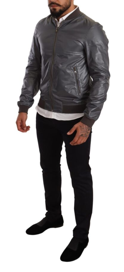 Dolce & Gabbana - Elegant Gray Bomber Jacket for Men