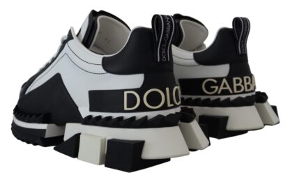 Dolce & Gabbana - Super King Leather Sneakers - White & Black