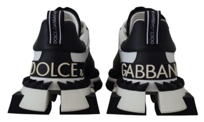 Dolce & Gabbana - Super King Leather Sneakers - White & Black