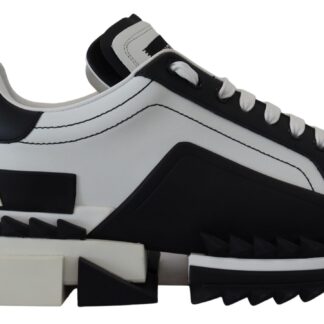 Dolce & Gabbana - Chic Black NS1 Lace-Up Sneakers