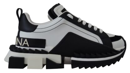 Dolce & Gabbana - Super King Leather Sneakers - White & Black