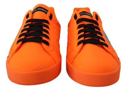 Dolce & Gabbana - Elegant Orange Casual Sneakers