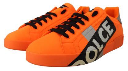 Dolce & Gabbana - Elegant Orange Casual Sneakers