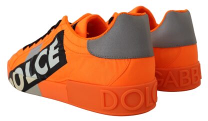 Dolce & Gabbana - Elegant Orange Casual Sneakers