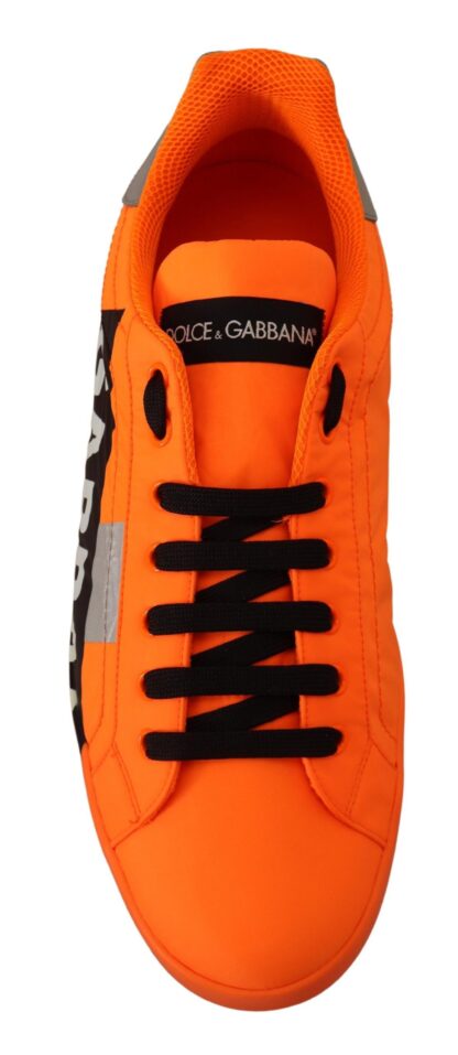 Dolce & Gabbana - Elegant Orange Casual Sneakers