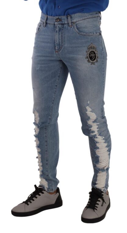 Dolce & Gabbana - Elegant Slim Light Blue Denim Jeans