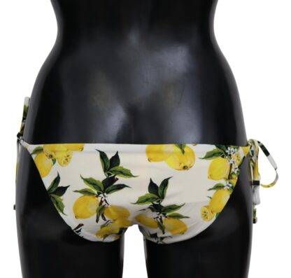 Dolce & Gabbana - Multicolor Lemon Print Bikini Bottom