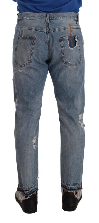 Dolce & Gabbana - Chic Light Blue Distressed Denim Jeans