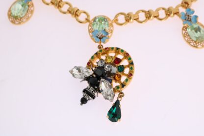 Dolce & Gabbana - Multicolor Crystal Bee Statement Necklace