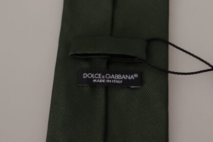 Dolce & Gabbana - Elegant Silk Green Tie