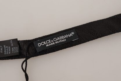 Dolce & Gabbana - Elegant Black Silk Bow Tie