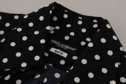 Dolce & Gabbana - Elegant Black Polka Dot Silk Men's Shirt