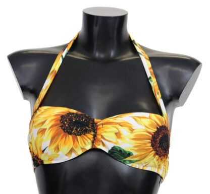 Dolce & Gabbana - Sunflower Print Bikini Top