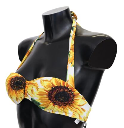 Dolce & Gabbana - Sunflower Print Bikini Top