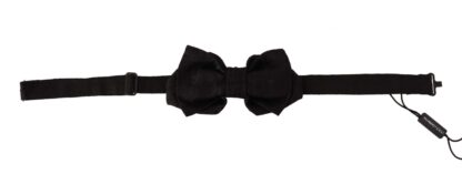 Dolce & Gabbana - Elegant Silk Black Bow Tie