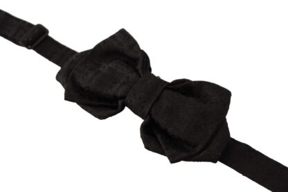 Dolce & Gabbana - Elegant Silk Black Bow Tie