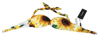 Dolce & Gabbana - Sunflower Print Bikini Top