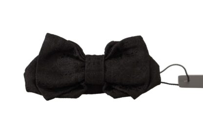 Dolce & Gabbana - Elegant Silk Black Bow Tie