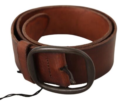 PLEIN SUD - Chic Genuine Leather Waist Belt in Brown