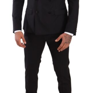 Domenico Tagliente - Elegant Black Slim Fit Two-Piece Suit