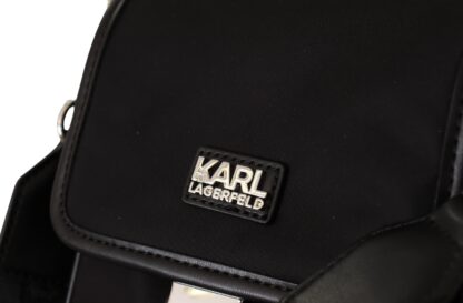 Karl Lagerfeld - Elegant Black Nylon Crossbody Bag