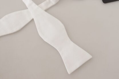 Dolce & Gabbana - Elegant White Silk Tie for Sophisticated Gentlemen