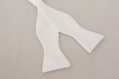 Dolce & Gabbana - Elegant White Silk Tie for Sophisticated Gentlemen