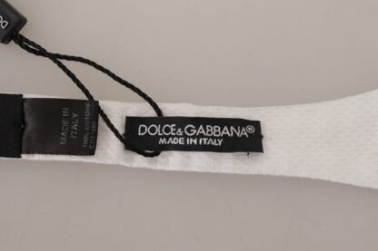 Dolce & Gabbana - Elegant White Silk Tie for Sophisticated Gentlemen