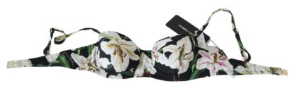 Dolce & Gabbana - Elegant Floral Print Bikini Top