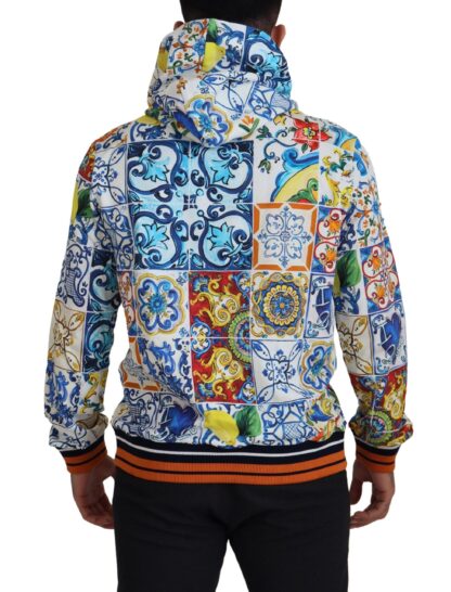 Dolce & Gabbana - Majolica Print Cotton Hooded Sweater