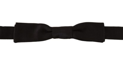 Dolce & Gabbana - Elegant Black Silk Bow Tie