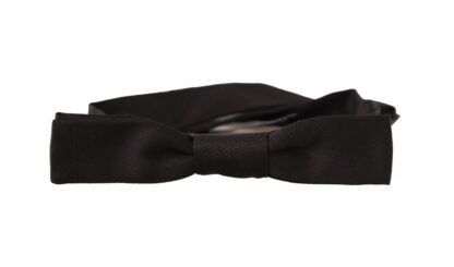 Dolce & Gabbana - Elegant Black Silk Bow Tie