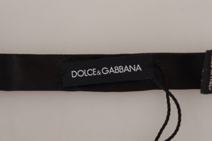 Dolce & Gabbana - Elegant Black Silk Bow Tie