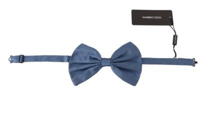 Dolce & Gabbana - Elegant Blue Silk Bow Tie