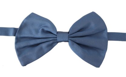 Dolce & Gabbana - Elegant Blue Silk Bow Tie