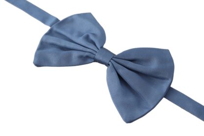 Dolce & Gabbana - Elegant Blue Silk Bow Tie