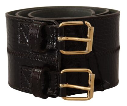 GF Ferre - Elegant Brown Leather Fashion Belt