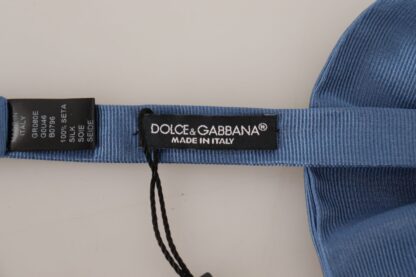 Dolce & Gabbana - Elegant Blue Silk Bow Tie