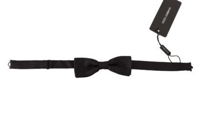 Dolce & Gabbana - Elegant Black Silk Bow Tie