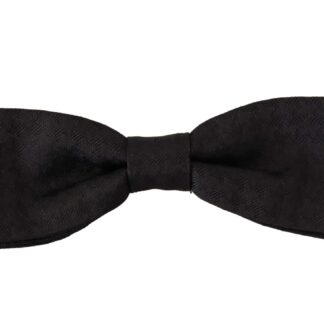 Dolce & Gabbana - Elegant Black Silk Bow Tie