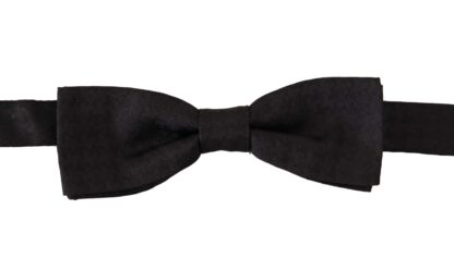 Dolce & Gabbana - Elegant Black Silk Bow Tie