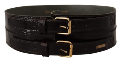 GF Ferre - Elegant Brown Leather Fashion Belt