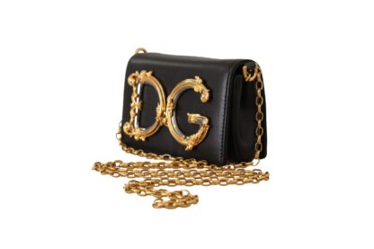 Dolce & Gabbana - Elegant Micro Mini Gold Detail Evening Bag