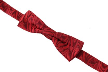 Dolce & Gabbana - Elegant Red Silk Bow Tie