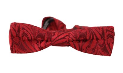 Dolce & Gabbana - Elegant Red Silk Bow Tie