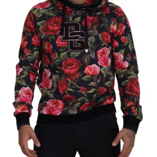 Dolce & Gabbana - Multicolor Cotton Silk Hooded Sweatshirt