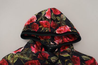 Dolce & Gabbana - Multicolor Floral Cotton Hooded Sweater