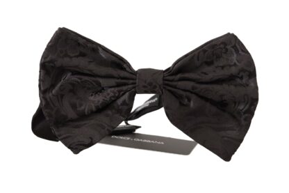 Dolce & Gabbana - Elegant Silk Maroon Bow Tie